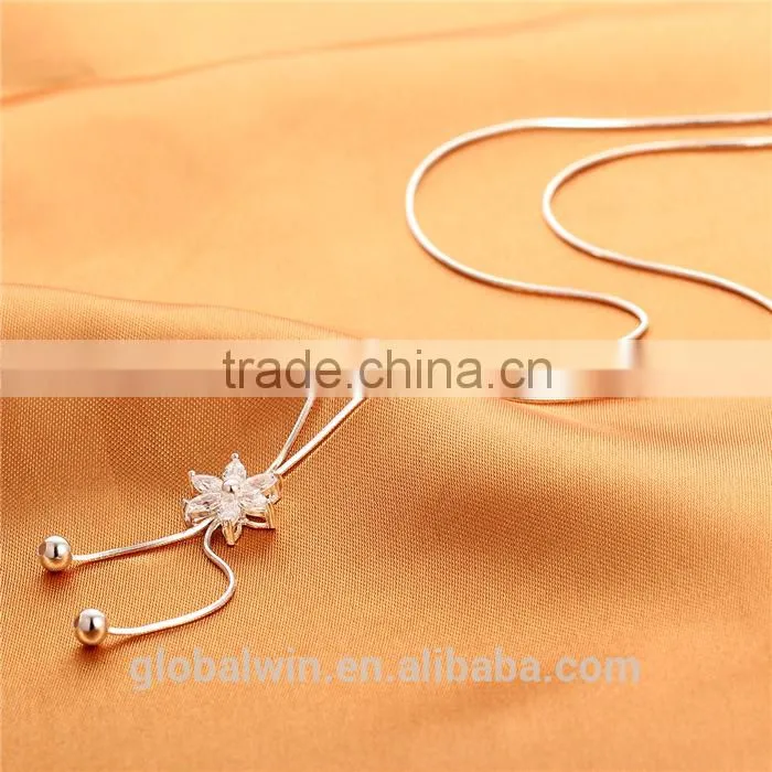 Fashion African Silver Pendant Chain Beads Necklace Jewelry set For Women