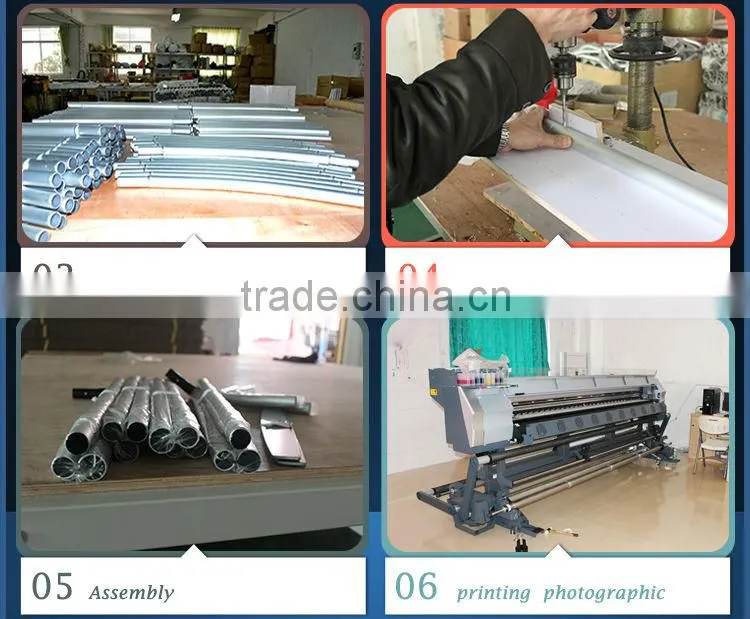 screw cap Korea X banner display with factory price