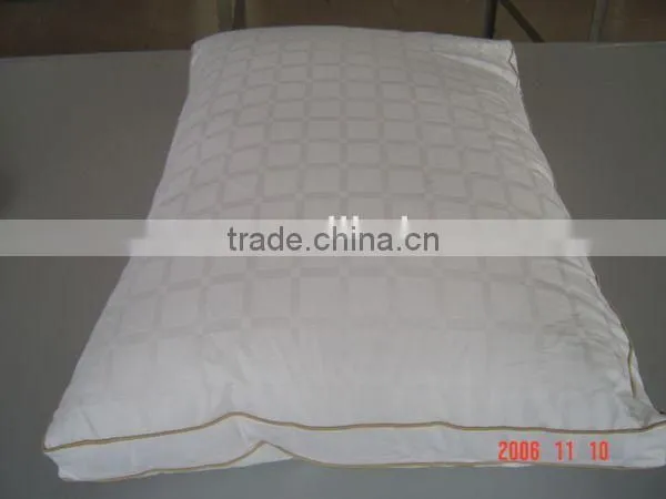 Cotton White Duck Down Gusset Pillow