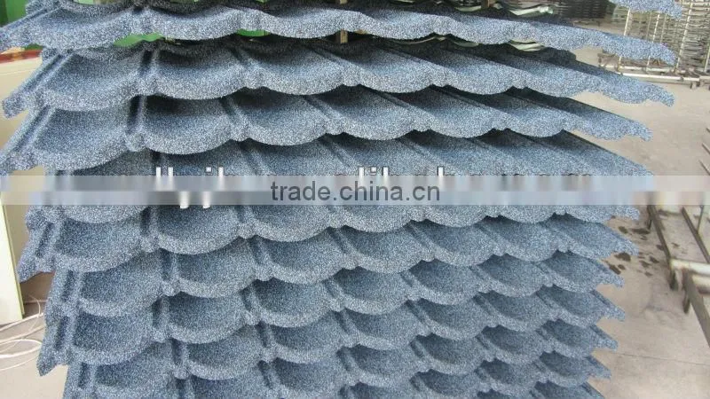 COLORFUL STONE ALUMINUM ROOFING TILE