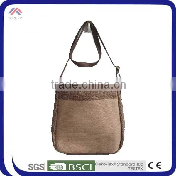 Female Square Bag Linen Shoulder Bag