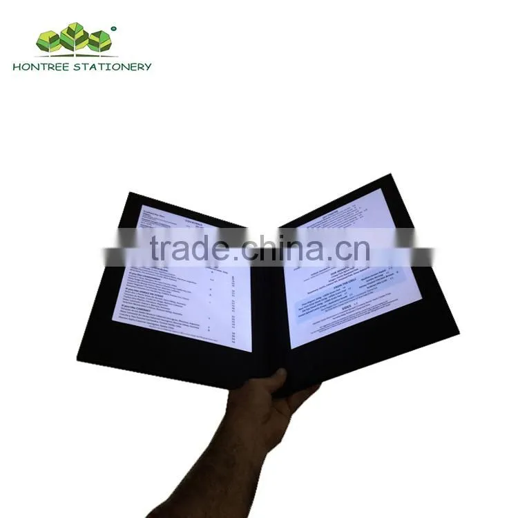 Led menu cover Electronic menu Illuminated led menu cover