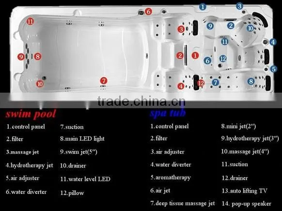 high quality massage hot tub outdoor spa pool sexy masage spa
