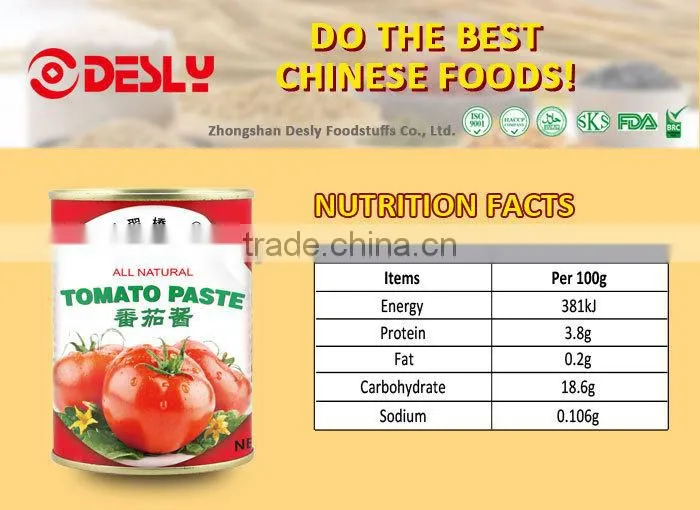 210g Tomato Paste Factory