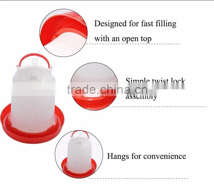 14 L Plastic Manual Poultry Drinker Chicken Farming Drinkers