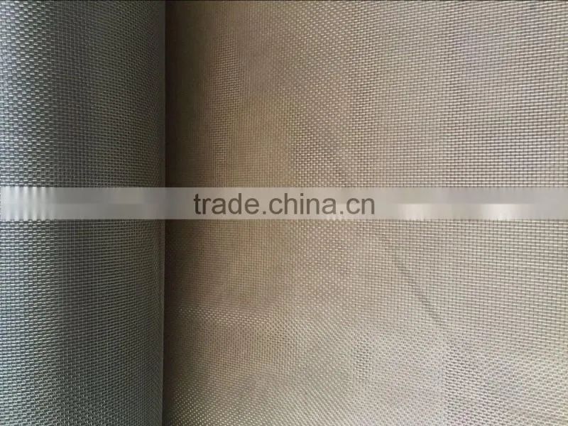 Premium quality black coated wire mesh/black coated ss wire mesh for window