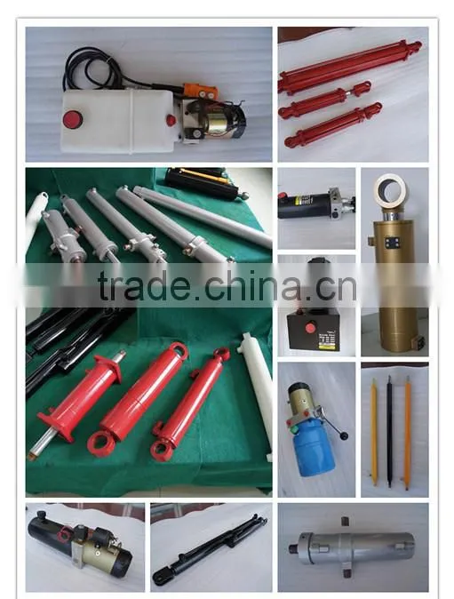 bore1.5" rod1"stroke10" 1/4NPT small potable double acting welded hydraulic cylinder for trailer