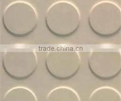 Round coin rubber mat