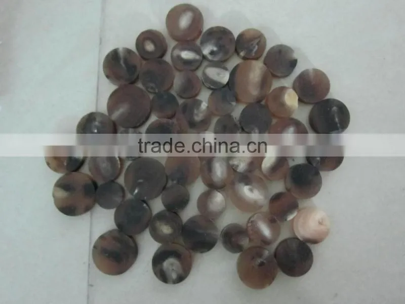 Natural india buffalo horn button blank for coat