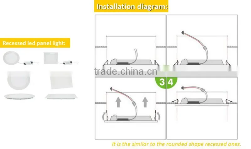 Round thin led panel light 9w 810lm 145mm Aluminum Alloy led ceiling light wholesale from China