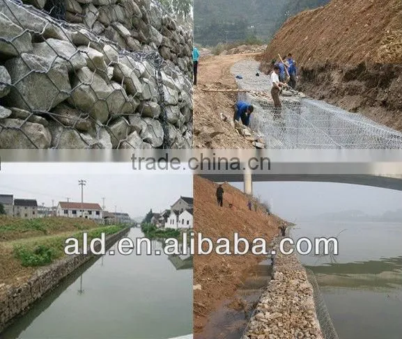 River bed using hexagonal wire mesh(ISO9001 Manufacturer)