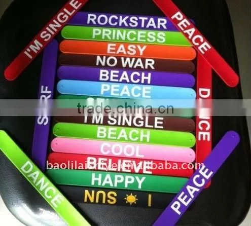 2011 NEW fashion Custom Personalized Slap Bracelets