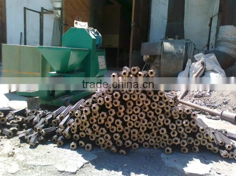 Clients highly-speaking rice husk charcoal briquette making machine for sale