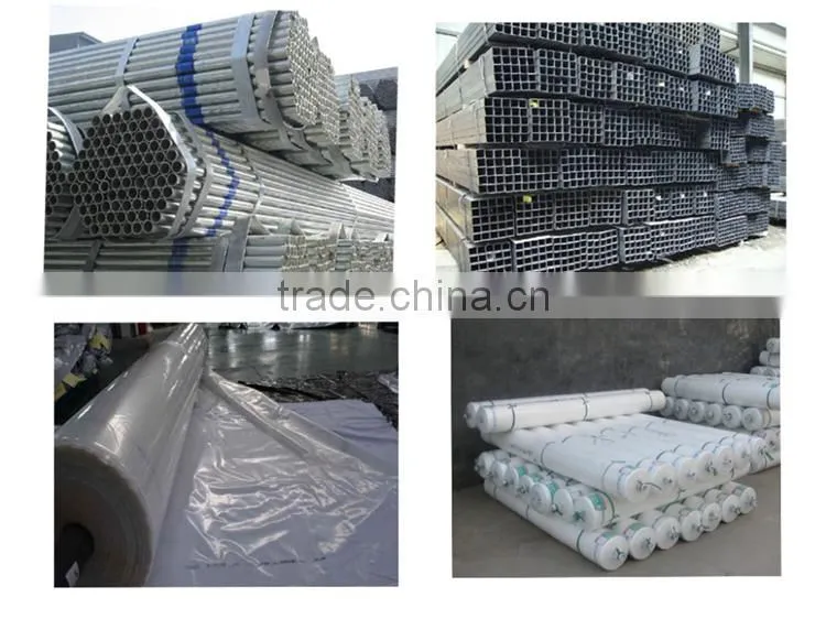 PE film coverd plastic tunnel greenhouse used for vegetables and fruits