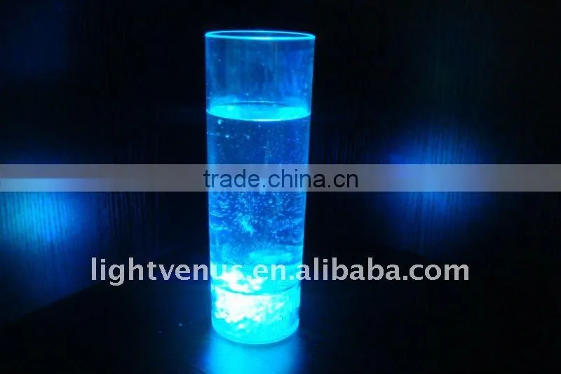 Transparent LED long Drink Flashing glass