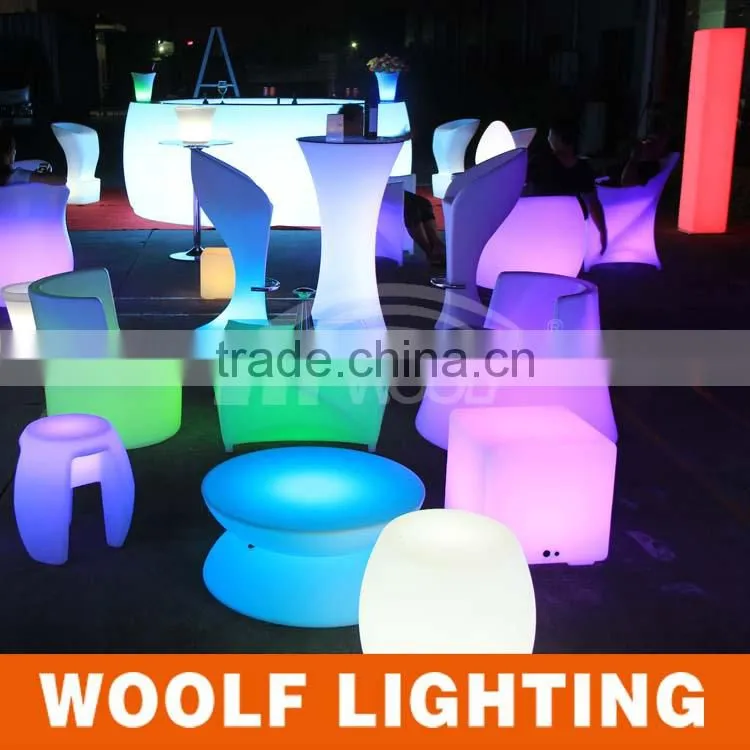 20CM RGB Color Change Night Club waterproof led cube chair lighting