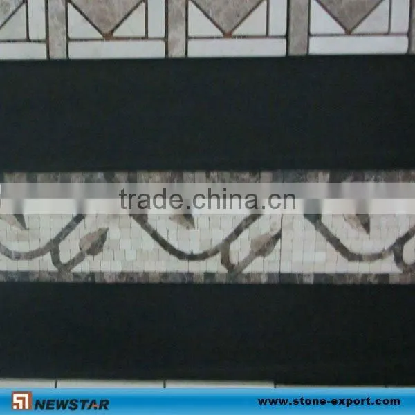 Cut-to-size Decoration White Marble Mosaic