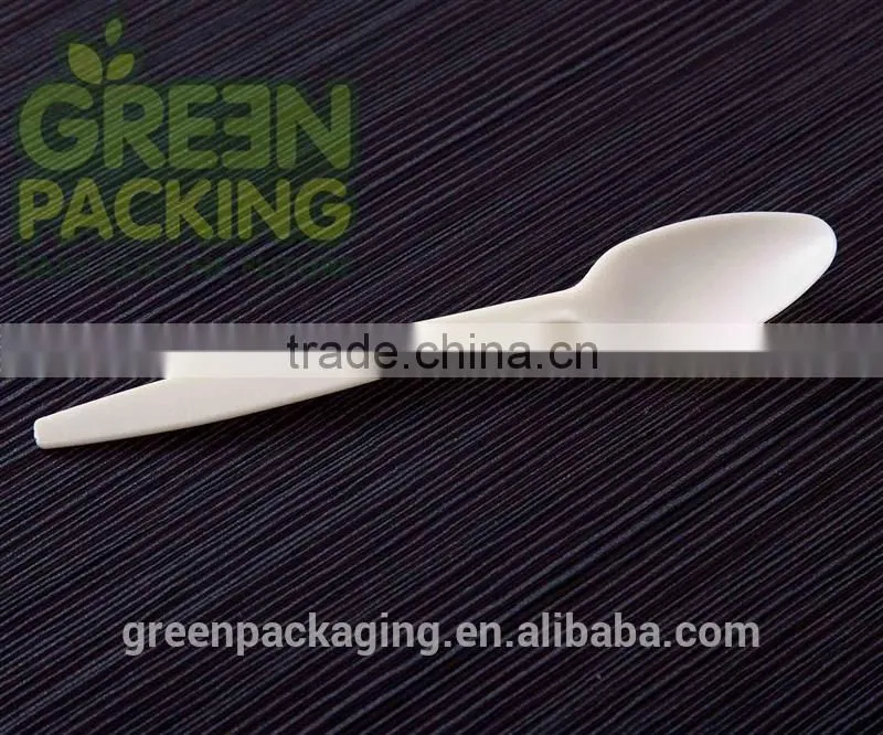 cornstarch original color disposable cutlery set