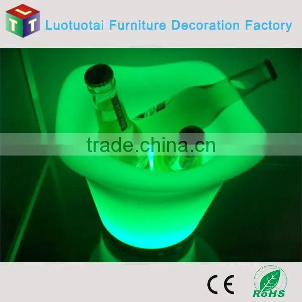 Color Changing Led Wine Bucket/ Rechargeable Led Ice Bucket/Led Lighted Ice Bucket