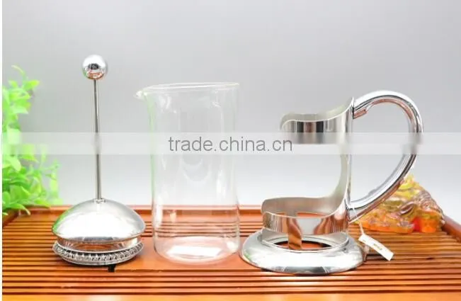 Stainless steel frame coffee plunger stainless steel frame french press coffee