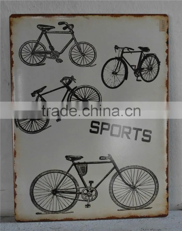 2016 decorative vintage tin metal craft signs