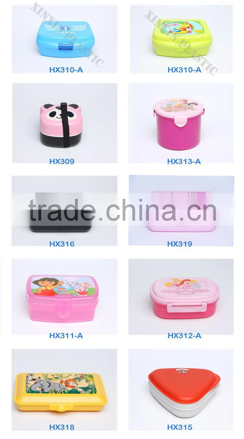 PP cartoon plastic bento lunch box for children kids