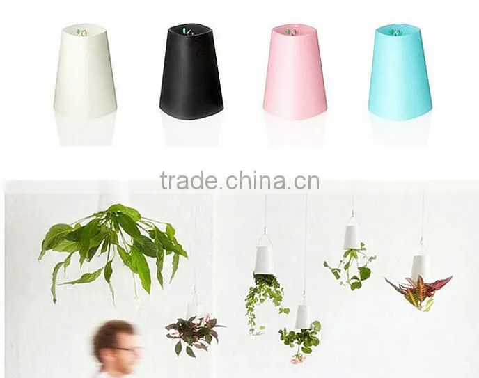 Creative Hanging Decorative Plant Pots Indoor,Colored Plastic Plant Pots
