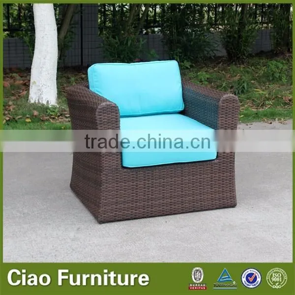 UV resistance Garden furniture flat rattan sofa set