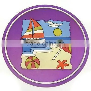 Soft pvc coaster