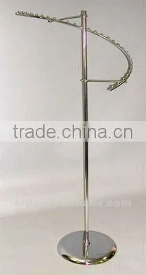 Raw Steel Spiral Clothes Rack Retail Store Display