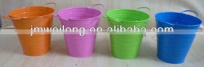 Colorful Metal Kid Buckets
