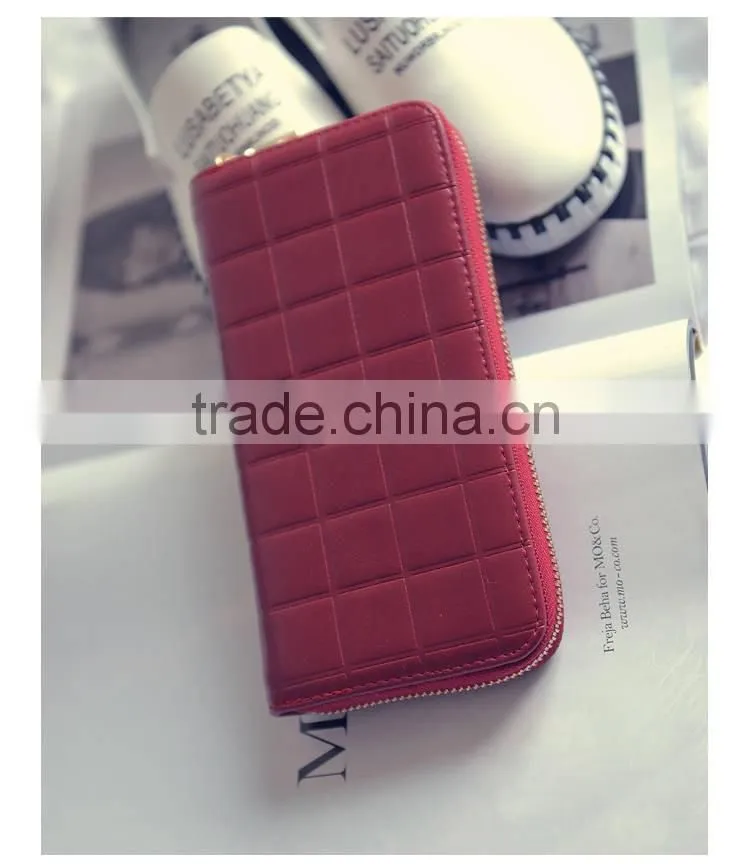 Women Long PU Leather 3 Fold Handbags Purses Clutch Wallet