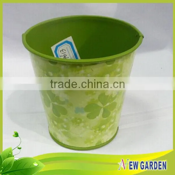 High Standard Cheap Round Balcony Metal Plastic Hanging Basket Pots