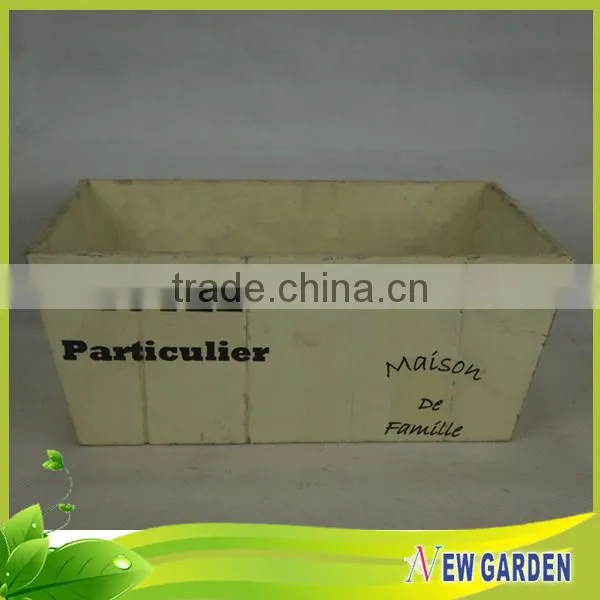 Fashionable Decorative Hand Craft Retangle Basket Wood/Wooden planter