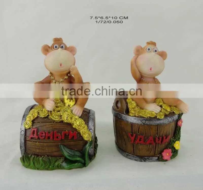 2016 Polyresin Decoration symbol monkey For Russian New Year