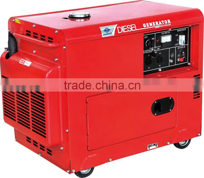 silent power diesel generator 5kw,air cooling diesel generator