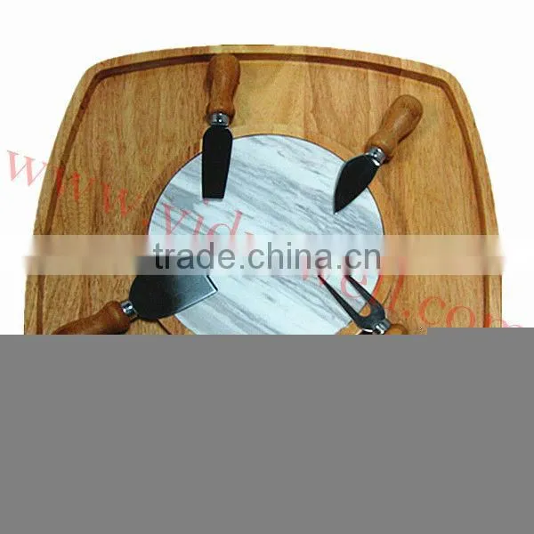 AM-1733 Wooden Cheese Cutting board Set
