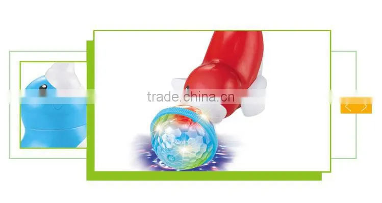 Funny battery operated cartoon toy plastic sea animals models