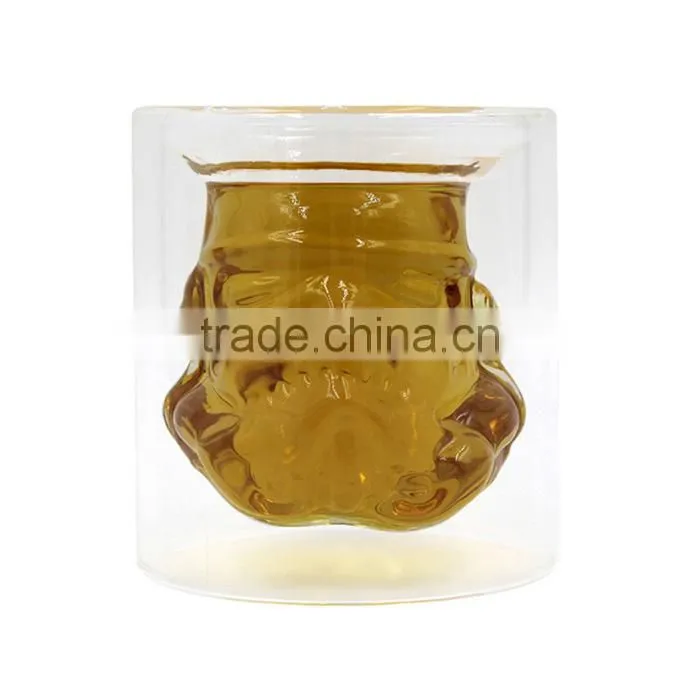 UCHOME Unique Design Double Wall Wine Glass Cup