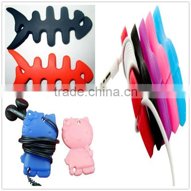 2012 silicone earphone cable winder