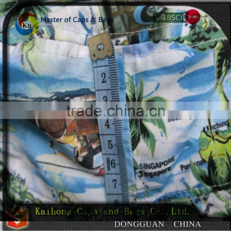 fashion bucket hat with heat transfer printed and string