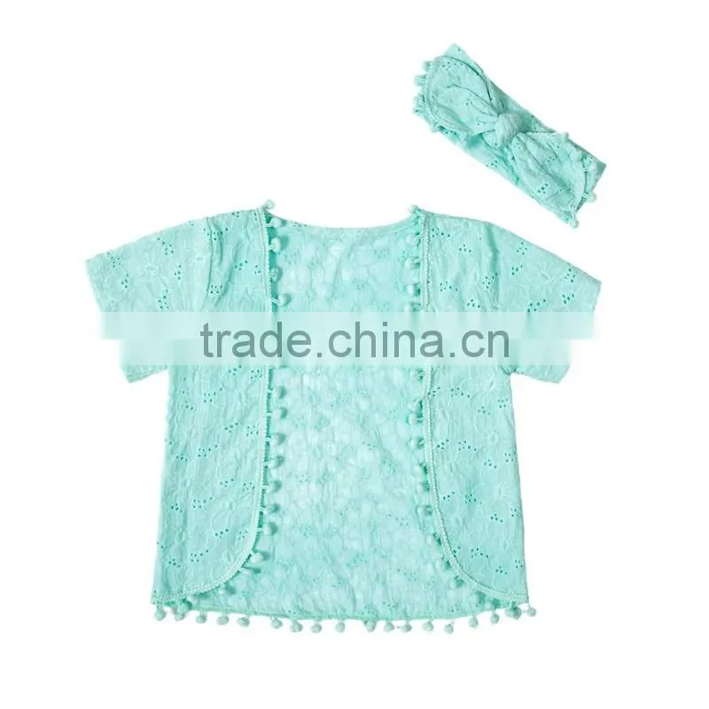 Wholesale crocet lace vest flower pattern for baby