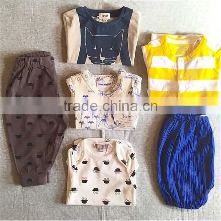 2017 hot sale models Children's clothing cotton T-shirt baby clothing adorable cartoon cat T-shirt
