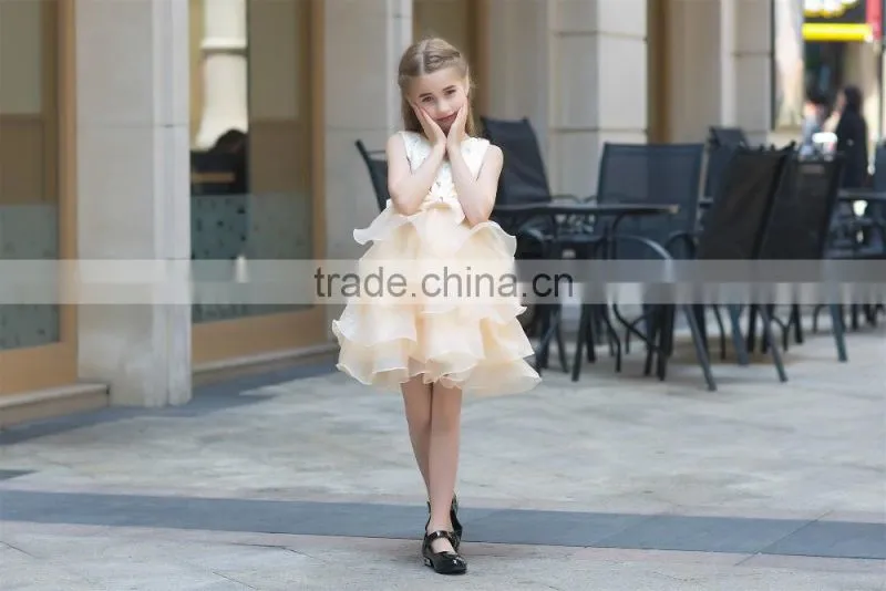 hot sale Net fabric ball grown dress for baby girl summer dress for girl ruffle skirt sleeveless