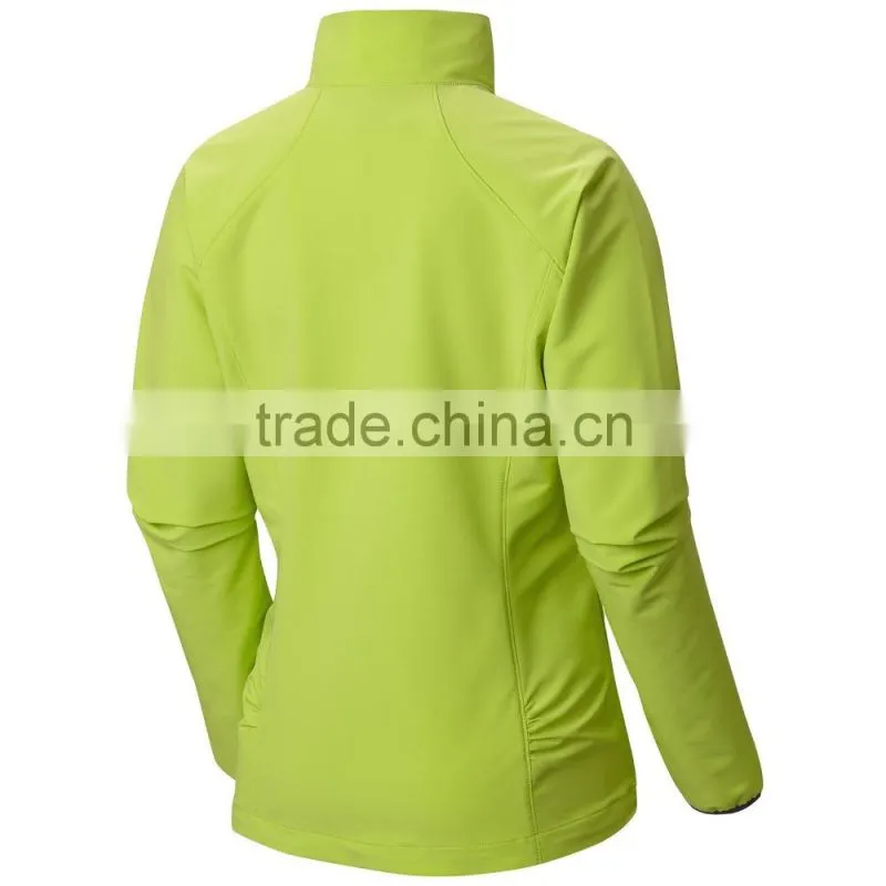 Hot sale custom design breathable orange softshell jacket