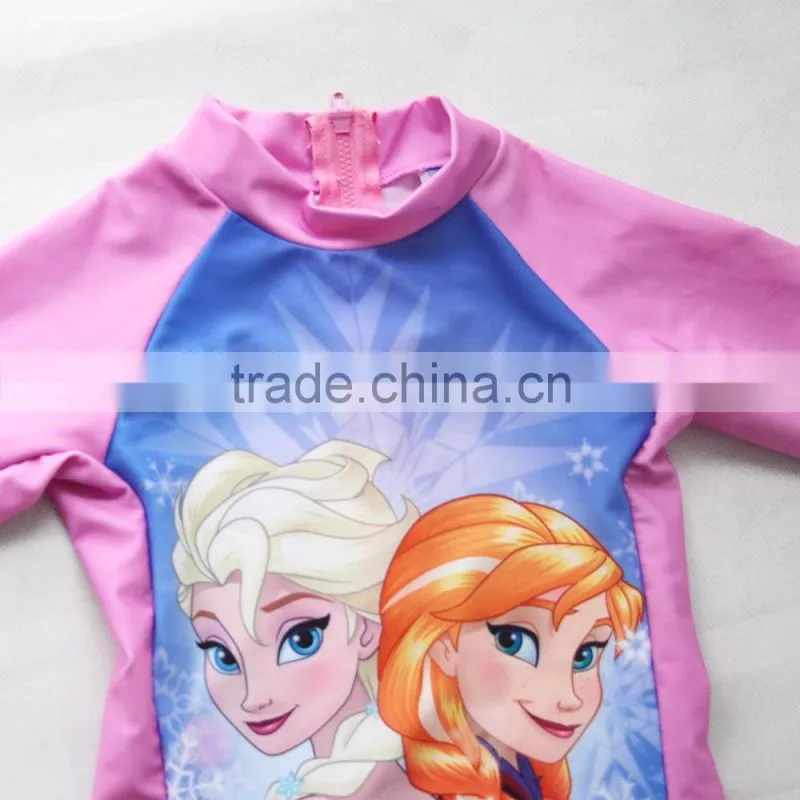young girl fshion cartoon conjoined swimwear