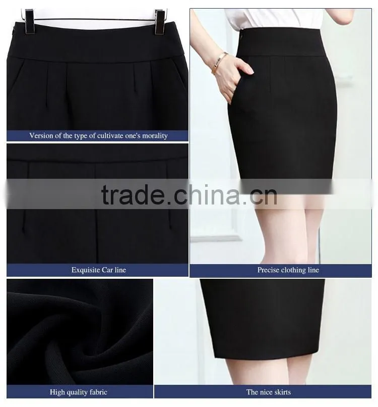 Top Salle Long Sleeve Ladies Formal Blouse And Skirt