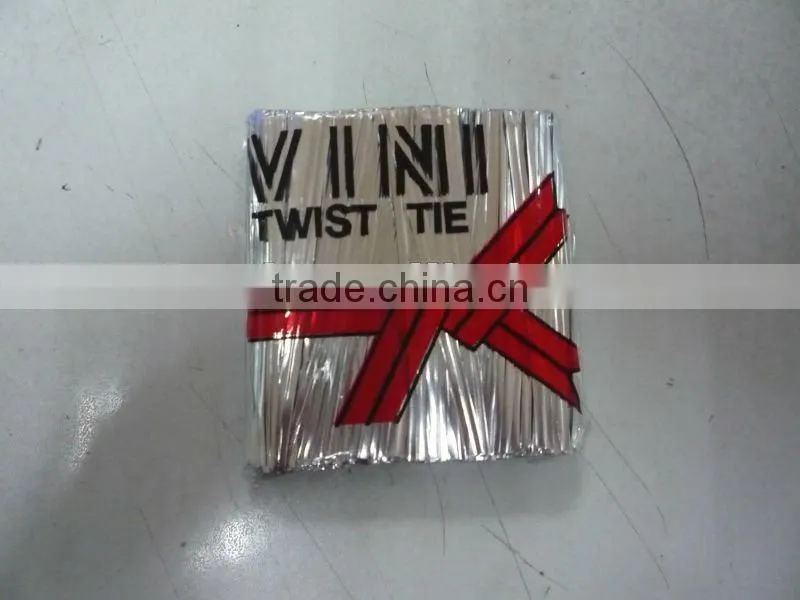 Metal wire twist tie