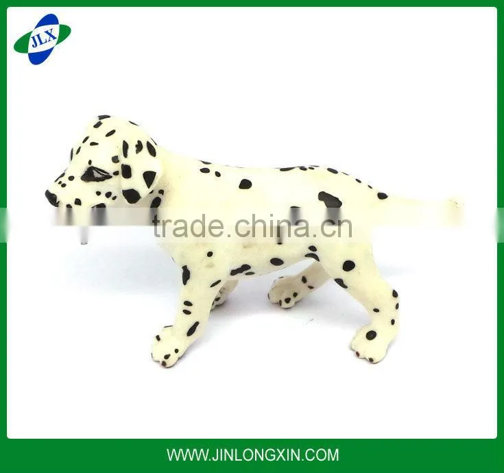 Plastic toys Cartoon toy Spotted dog toy Black and white plastic enough