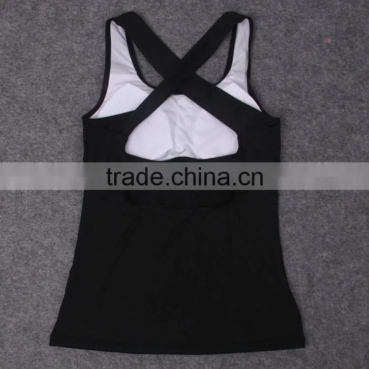 Women's Back Wide Straps Workout Active Racerback Tank Top